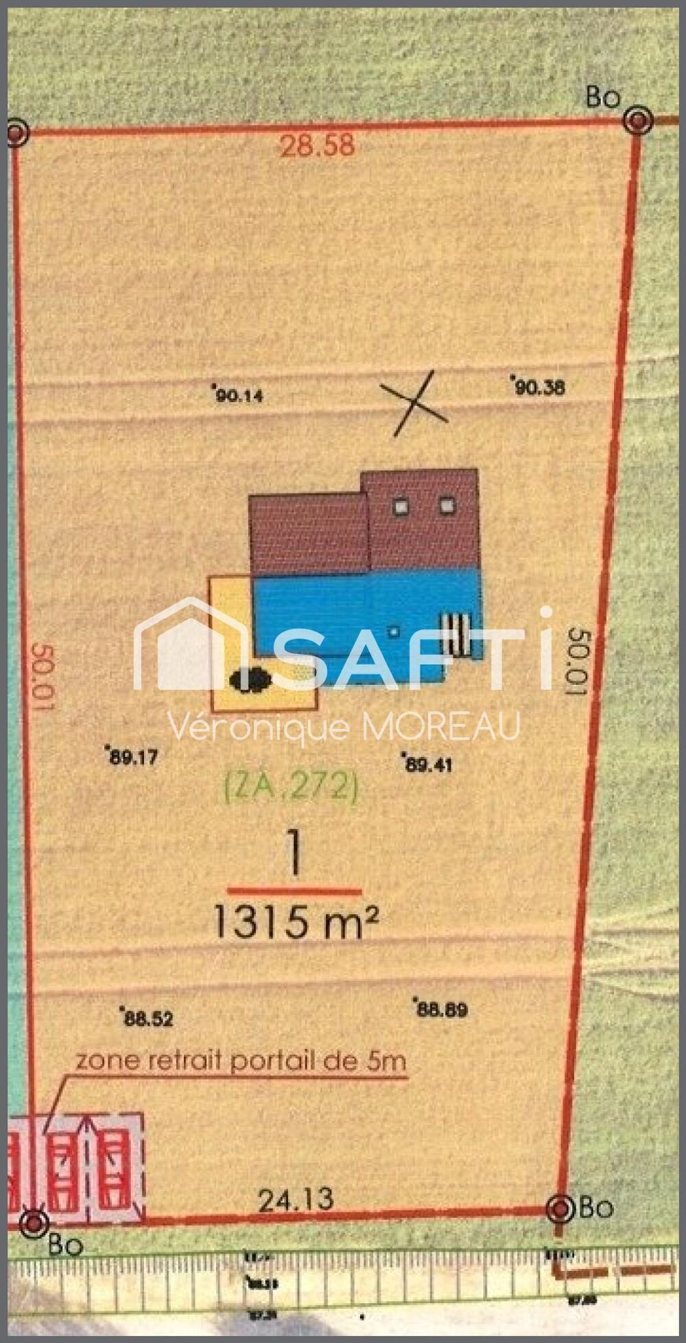 Vente Terrain Terrain entièrement viabilisé de 1315 m² hors lotissement Maizet