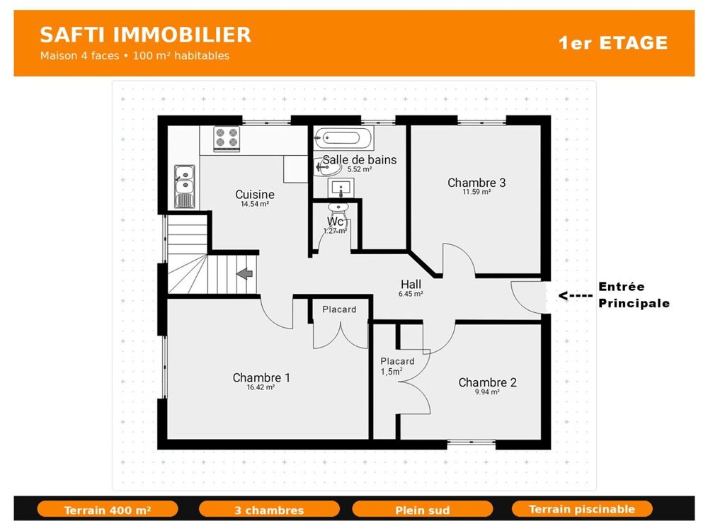 Vente Maison Maison familiale 4 faces - Environnement calme - Vue Canigou Reynes