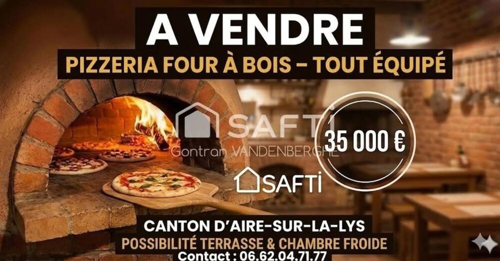   local commercial Spécialisé en pizzas au feu de bois 