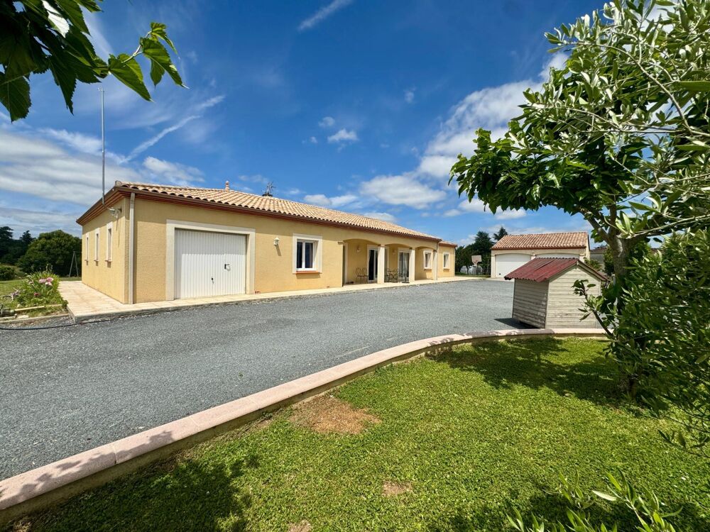 Plain-pied lumineux avec piscine et 5 chambres