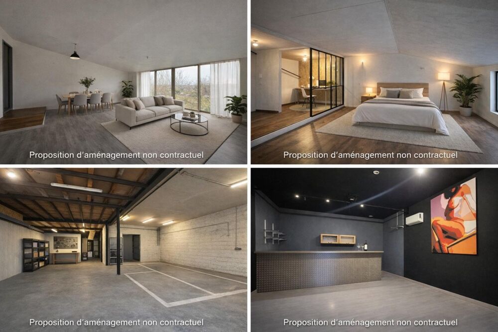 atelier + loft résidentiel  idéal artisan / activité + habitation
