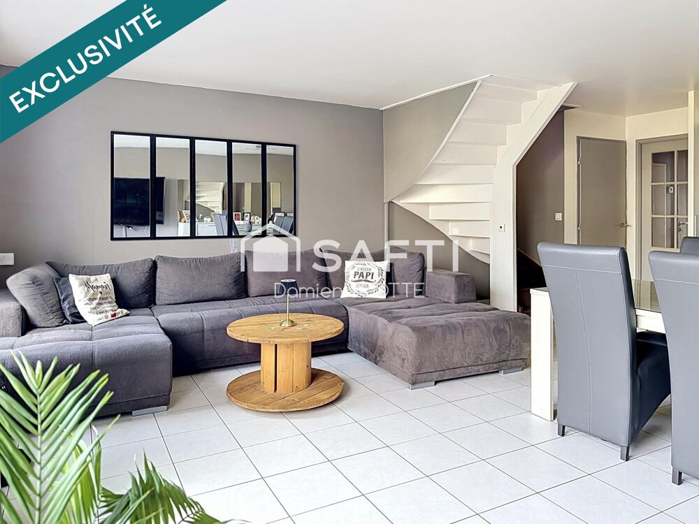 Maison 104 m², 4 chambres, garage et parking