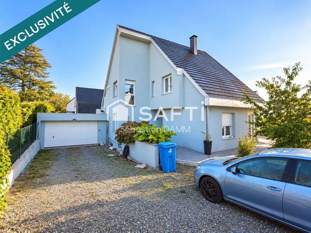 Vente Maison KINGERSHEIM – Maison de 147 m² avec piscine, garage double et terrain de 7,25 ares Kingersheim