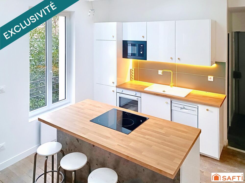 Superbe LOFT sur cour, au calme et à 1mn du métro