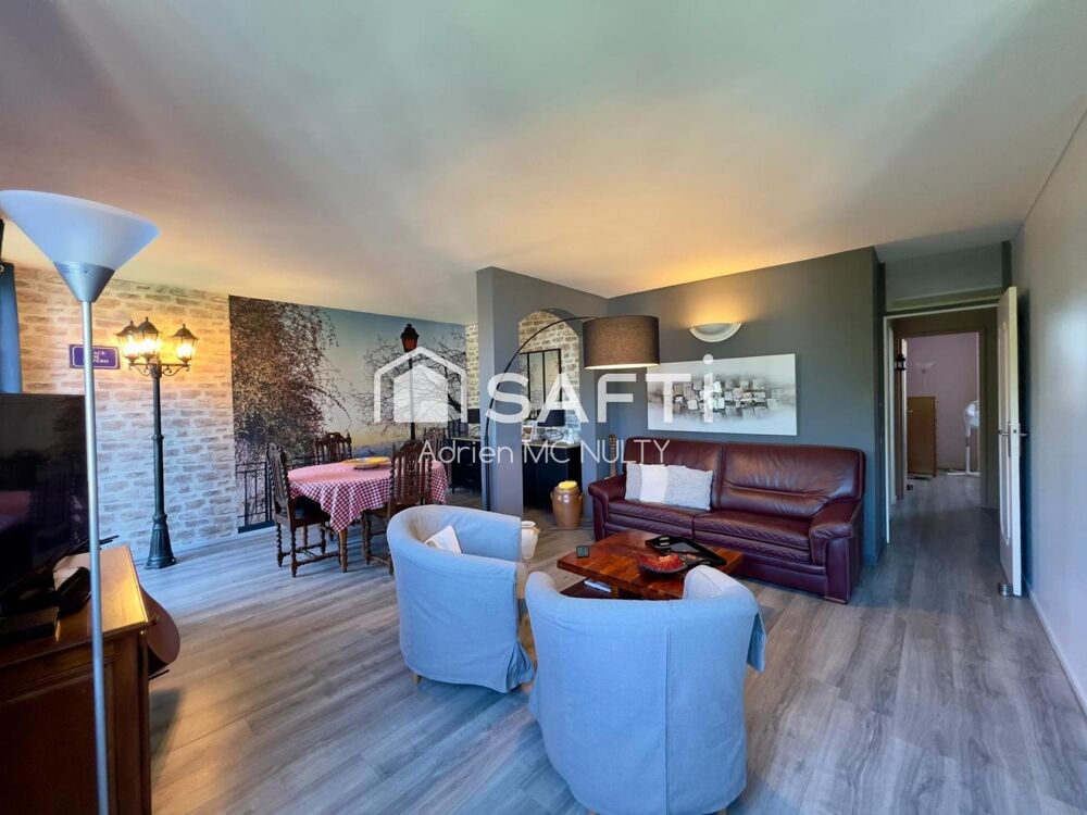 T5 80m² meublé  câble métro 8, cave, parking