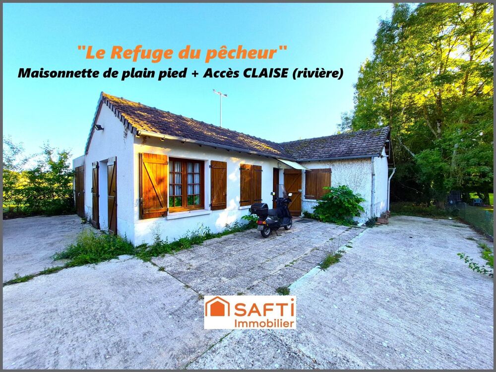 Vente Maison MAISONNETTE(Eau-Elec-Fibre) +Jardin+Garage+Rivi�re Abilly