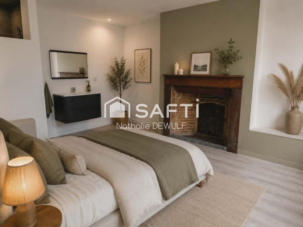 Vente Maison Entre CHAMBRY et SAINT-ERME et à 12km de MARLE MAISON RENOVEE 3 CHAMBRES JARDIN GARAGE POMPE E A CHALEUR AIR AIR BALLON THERMODY Montigny-le-franc