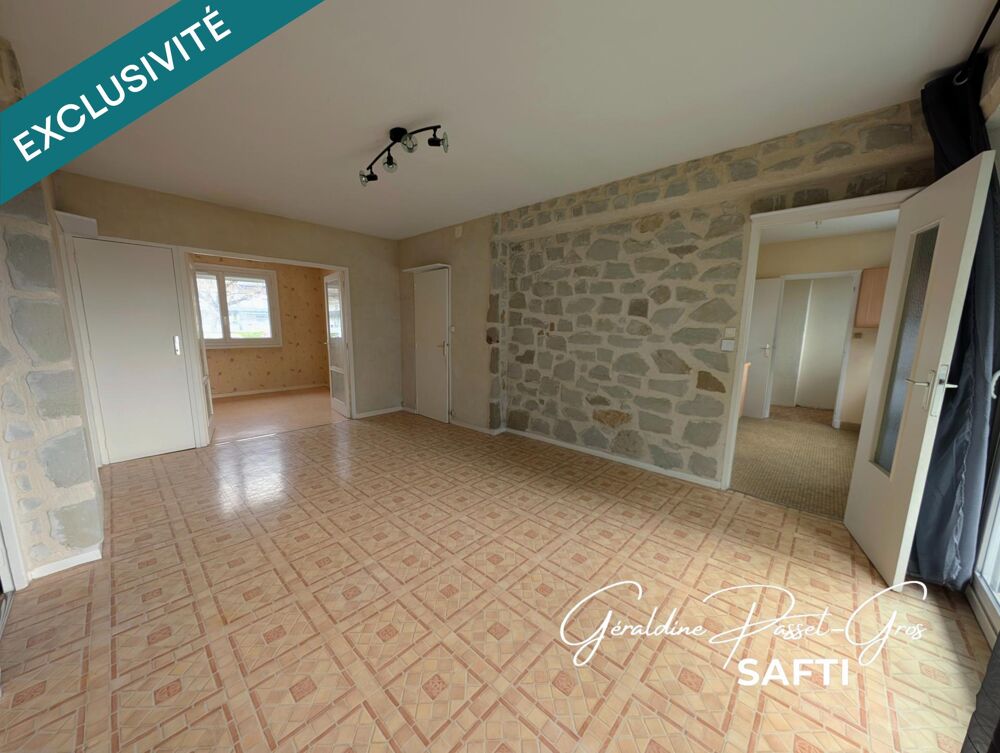 Appartement T4 avec balcons, cave et garage