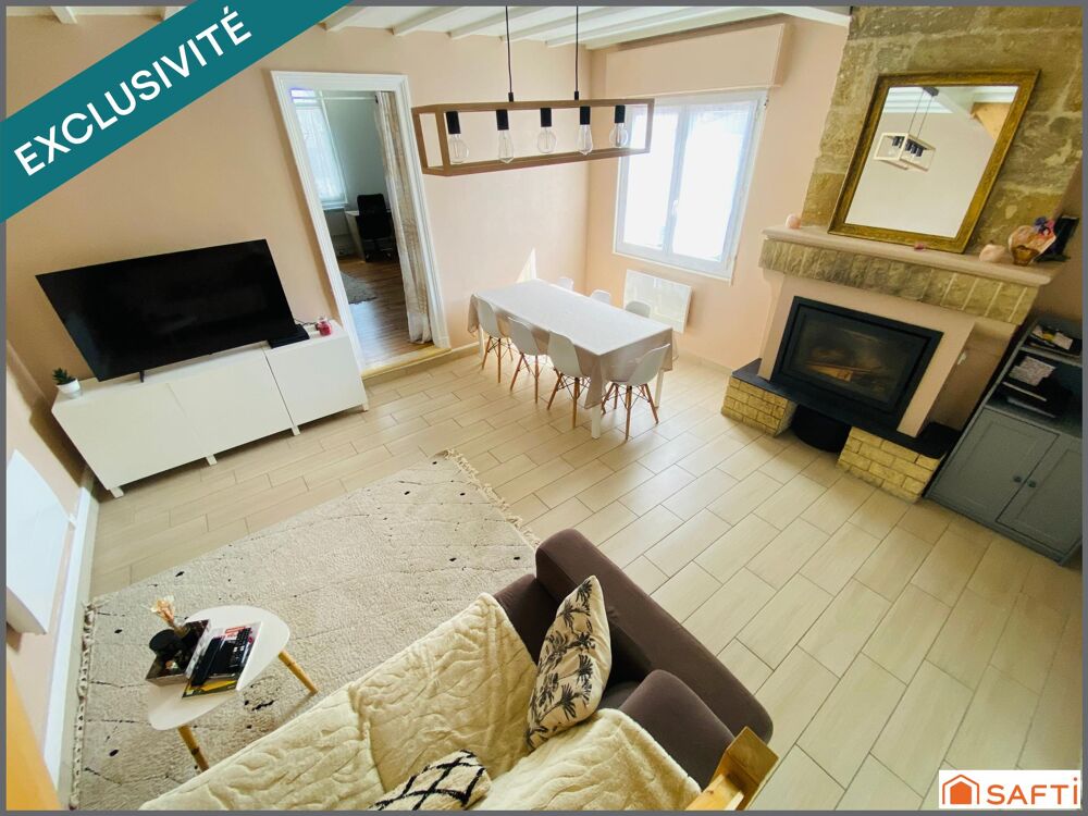 Vente Maison SAINT-MÉDARD CENTRE – CHARMANTE MAISON DE VILLE RÉNOVÉE DE 97 M² – 3 CHAMBRES  – COUR – CHEMINÉE / PAS DE COPRO Saint-médard-en-jalles