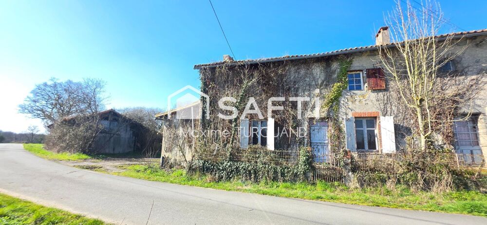 Longère à rénover 150m², 2100m² de terrain avec dépendances.