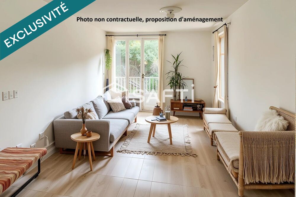 Appartement T3 de 59 m² avec balcon, ascenseur et cave