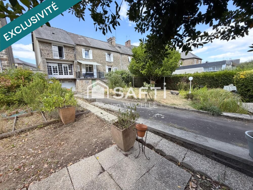 Vente Maison Belle maison de ville en pierre – 6 pièces avec jardin clos et arboré de 858 m². Gorron