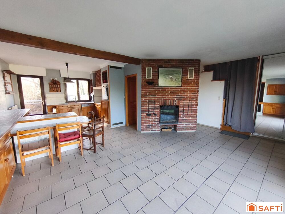 Maison 95 m² - vivable de plain-pied - sous-sol complet - jardin.