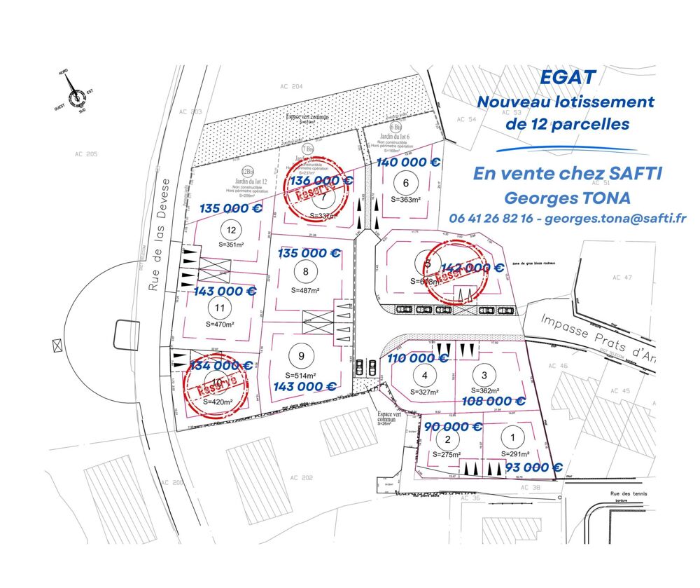 Vente Terrain Nouveau lotissement à Egat - Travaux en cours ! Egat