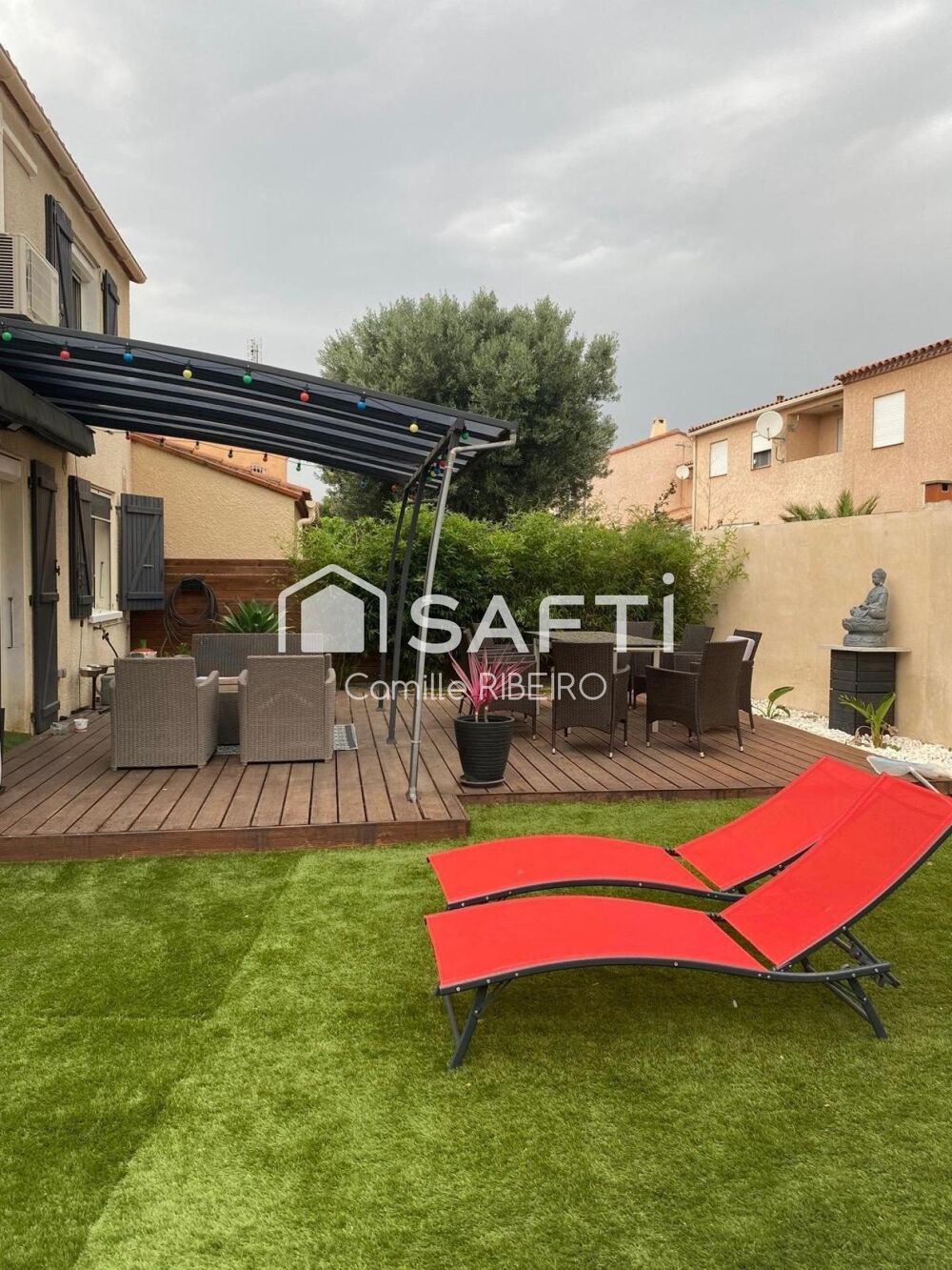 Vente Maison PERPIGNAN SAINT-LOUIS DE GONZAGUE, MAISON 3 FACES T4 AVEC JARDIN ET PISCINE Perpignan