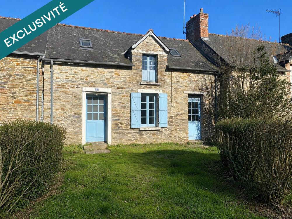 Maison de bourg avec jardin, T4, Sainte Anne sur Vilaine