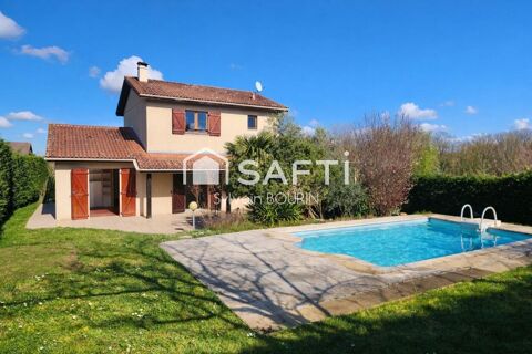   Grande maison familiale avec piscine � 6 chambres � 169 m� � Jassans-Riottier Maison - 7 pi�ce(s) - 169 m�