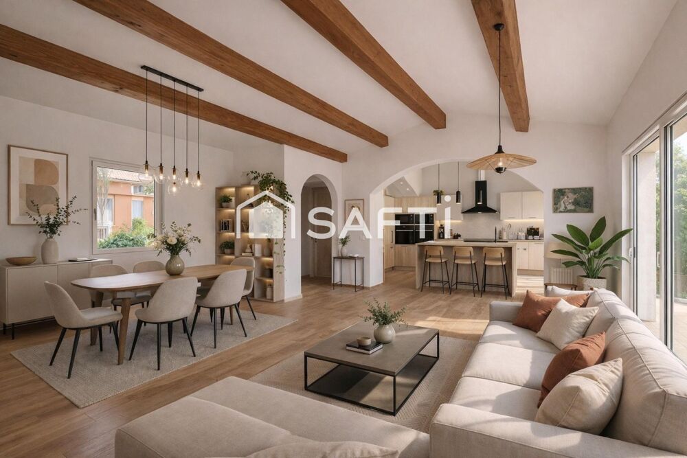 Jolie villa de plain pied 190 m2 + 2 appartements T2 indépendants