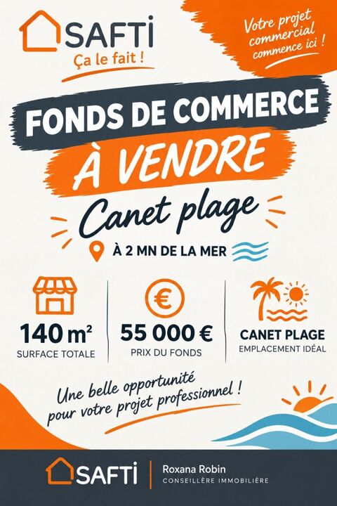 FONDS DE COMMERCE &Agrave; CANET-EN-ROUSSILLON 55000 66140 Canet-en-roussillon