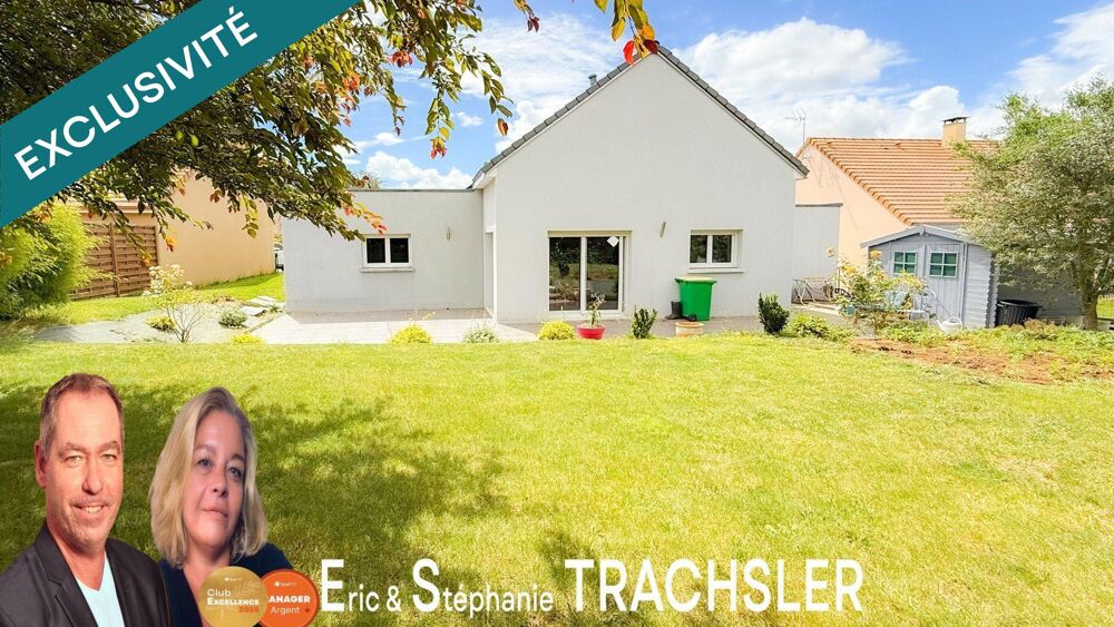 Pavillon contemporain de plain-pied  3 chambres  garage - La Milesse