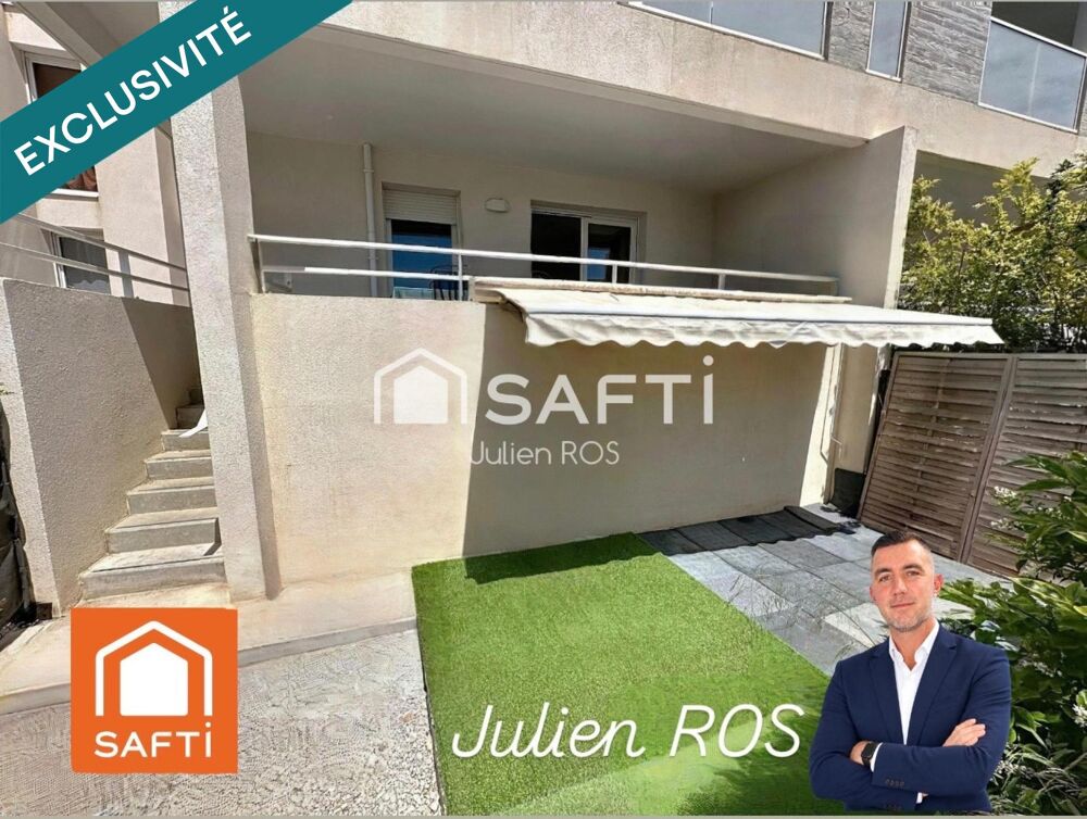 Vente Appartement Sérignan – T2 avec terrasse couverte, jardin, parking privatif et Mer à proximité Serignan