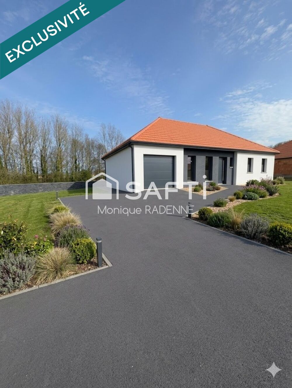 MAISON INDIVIDUELLE DE PLAIN PIED AVEC GARAGE