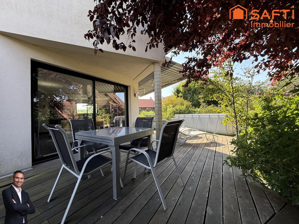 Vente Maison Superbe maison moderne disposant d'un jardin avec piscine hors-sol, d'un double garage et d'un appartement indépendant ! Hipsheim