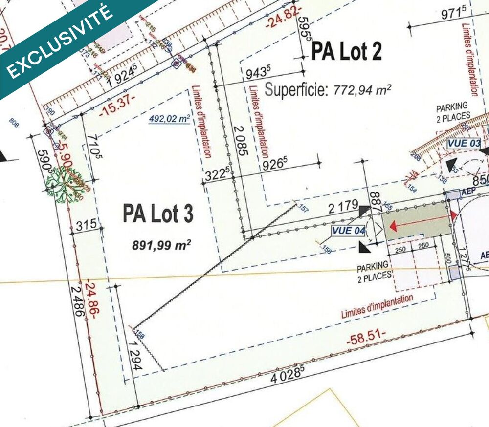 Vente Terrain 2 parcelles à vendre Les abymes