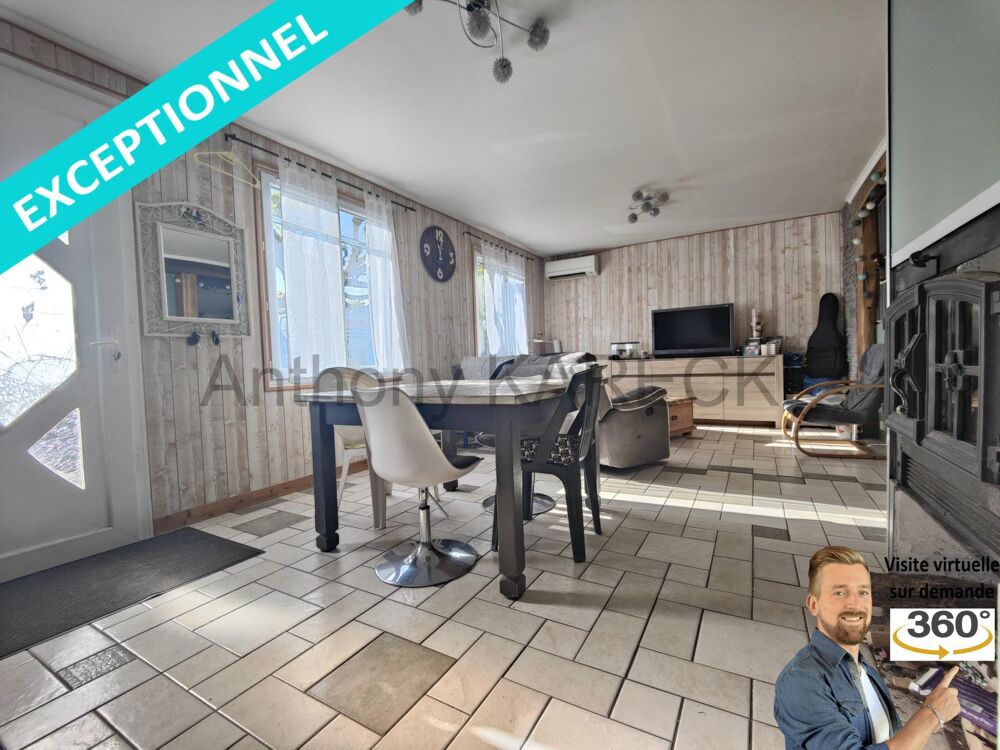 Maison 3 chambres + 1 bureau + garage + atelier
