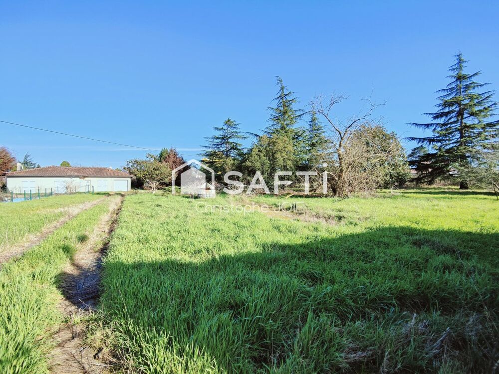 Vente Terrain 4400 m² constructibles +maison avec piscine garage Cadaujac