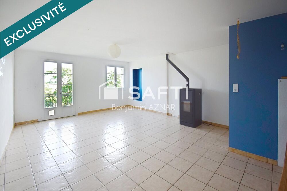 Maison de village T4 avec jardin et chambre au RDC
