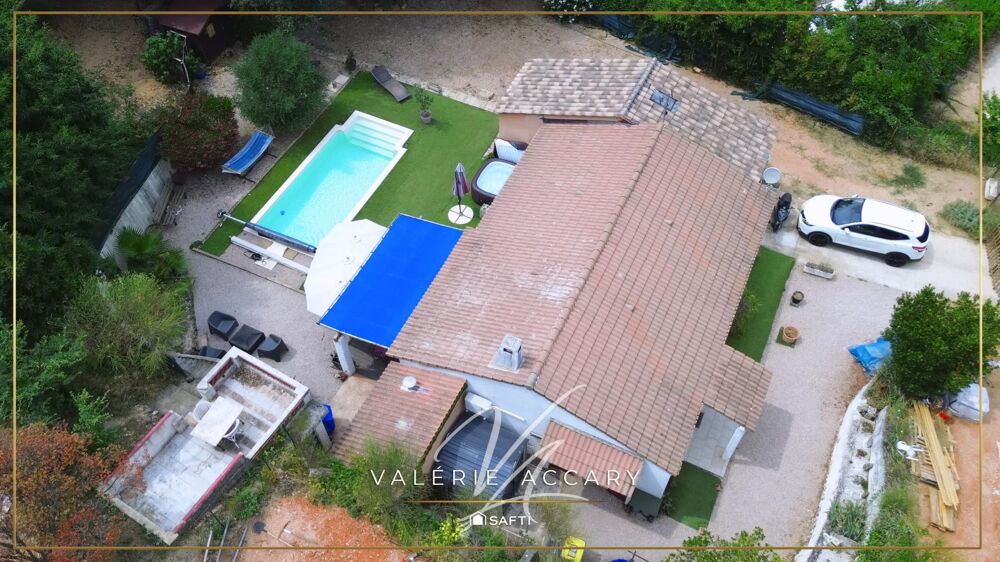 Sainte-Anastasie : Maison de 112 m² sur un terrain de 1400 m² avec dépendance aménagée, piscine...