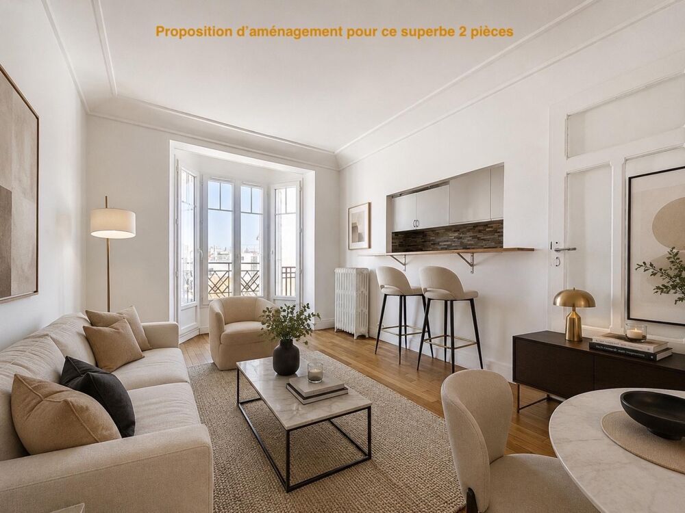 Vente Appartement Coup de Cœur - entièrement rénové, matériaux de qualité - lumineux - traversant - calme Paris 14