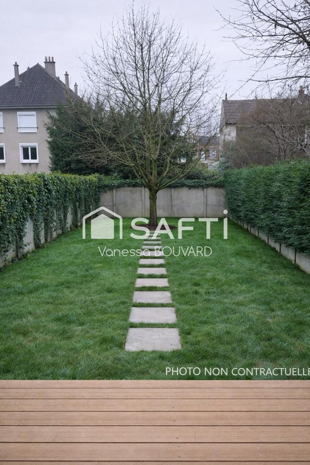 Maison mitoyenne rénovée avec jardin et sous-sol aménagé