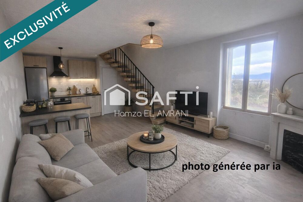 Appartement en duplex dans une belle petite copropriété avec parking