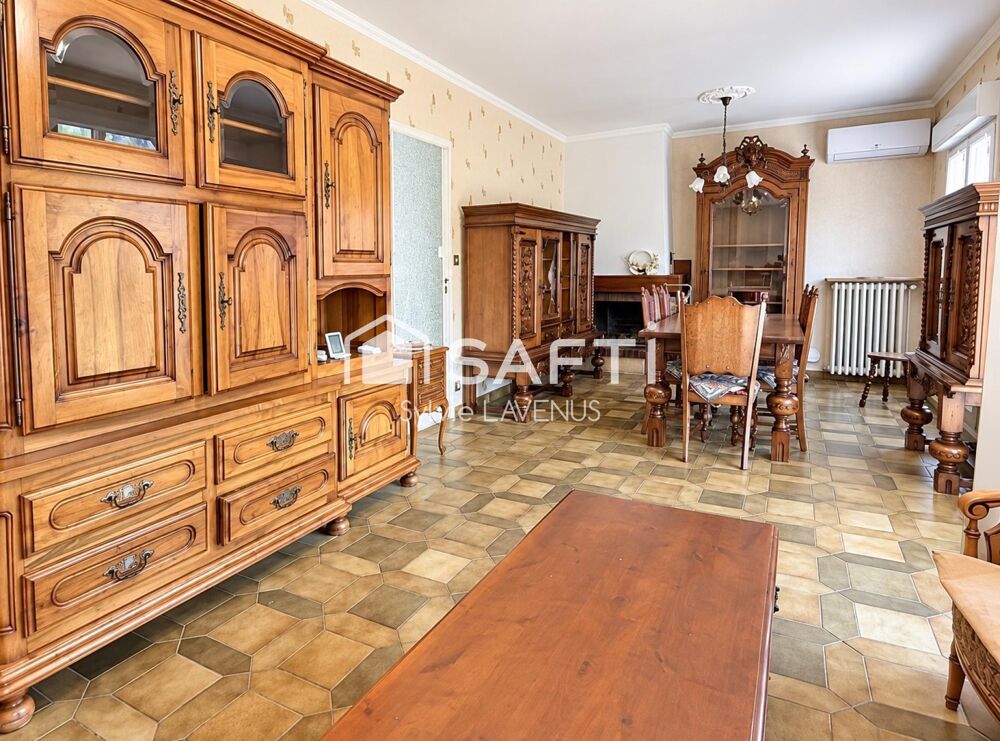 Vente Maison A BELLEU 02, MAISON INDEPENDANTE, PLAIN PIED DE 76 M2 AVEC 3 CHAMBRES SUR S/SOL TOTAL, TERRAIN DE 468 M2. Belleu