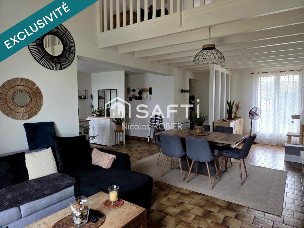 Vente Maison LUMINEUX PLAIN PIED TROIS CHAMBRES JARDIN GARAGE ! Chauray