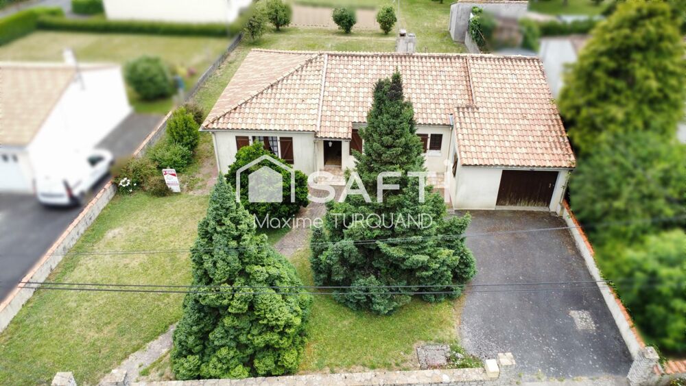 Pavillon plain-pied 114m², 3 chambres, 980m² de terrain.