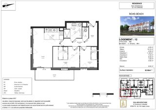  Appartement  vendre 3 pices 53 m