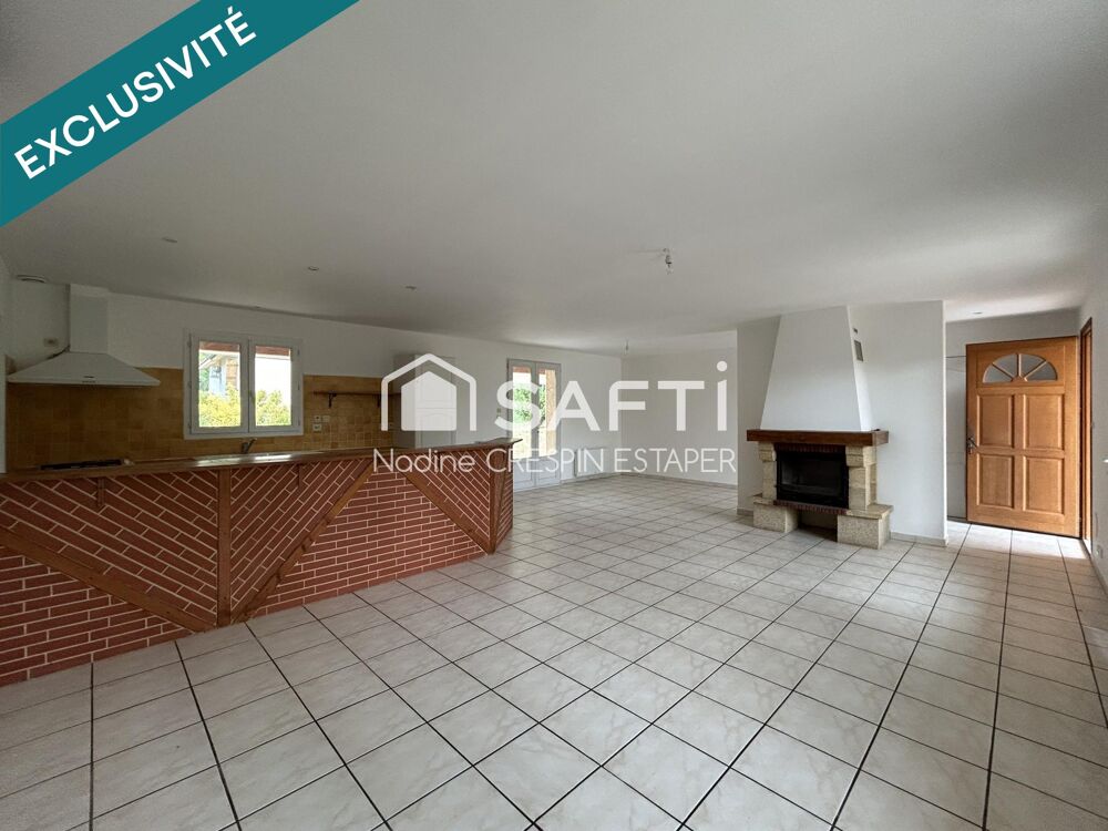 Vente Maison Villebrumier – Maison T4 de plain-pied d'environ  118 m² avec garage et terrain de 930 m² Villebrumier