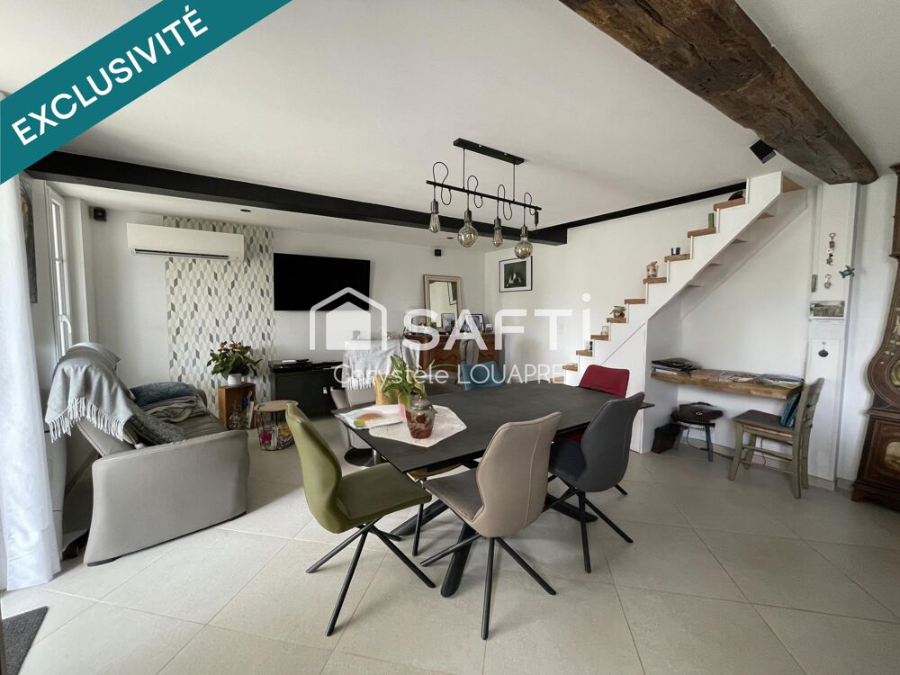 MAISON RÉNOVÉE 135 m²  4 CHAMBRES + BUREAUX  PISCINE CHAUFFÉE  HORS ZONE INONDABLE