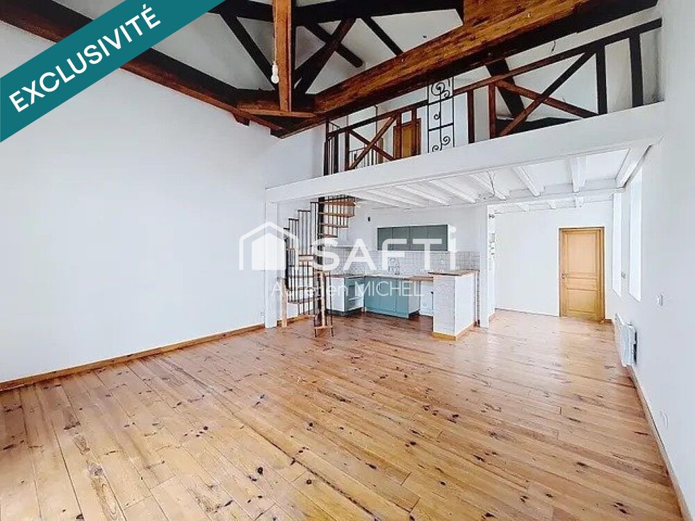 Joli appartement avec plein de charme avec sa charpente apparente