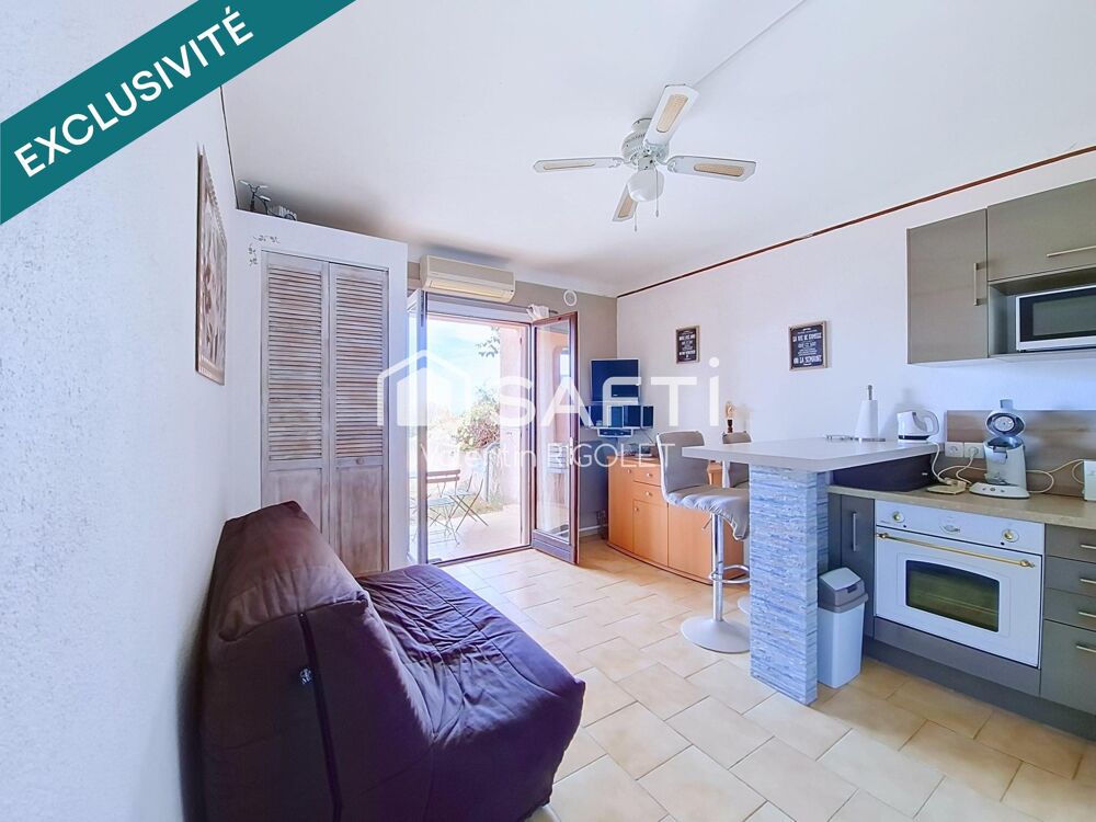 Studio Meublé 27m², Vue Mer,Terrasse rez-de-jardin