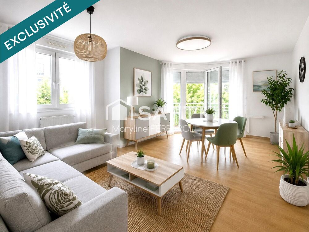 Vente Appartement Appartement de 3 pièces, 72 m2 - garage - balcon Strasbourg