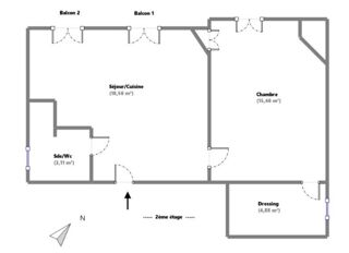  Appartement � vendre 2 pi�ces 42 m�