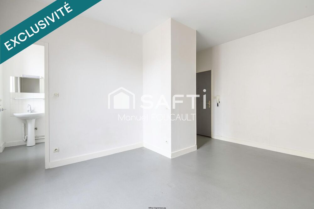 Appartement 1 pièce de 22 m2 au 1er étage sur 2 - cave en sous-sol