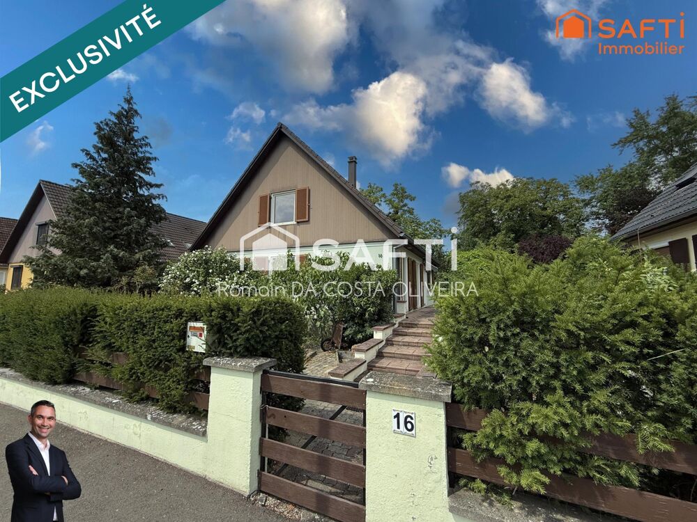 Vente Maison Superbe maison de 124m² habitables disposant de 5 chambres, un sous-sol, le tout est implanté sur 4,33 ares ! Muntzenheim