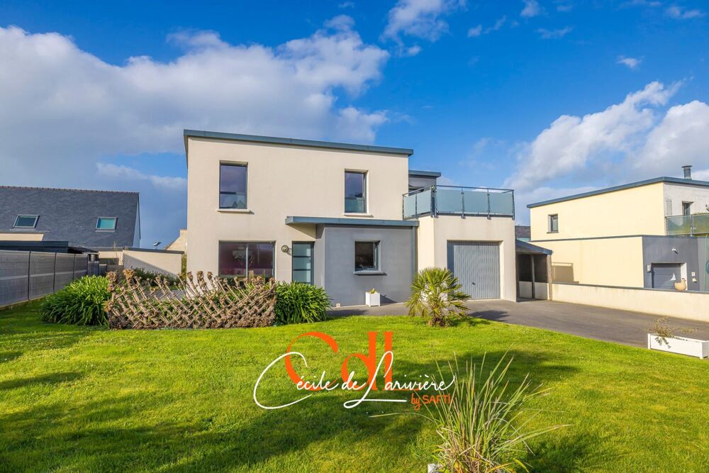 Superbe contemporaine vue mer sur Roscoff, au calme et fond d'impasse !