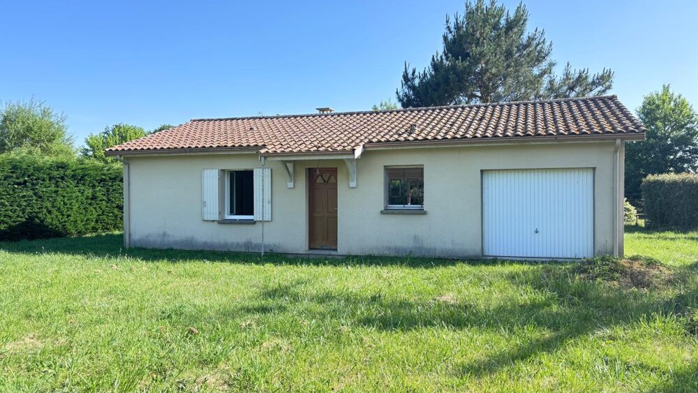 Maison 3 pièces, garage attenant, jardin