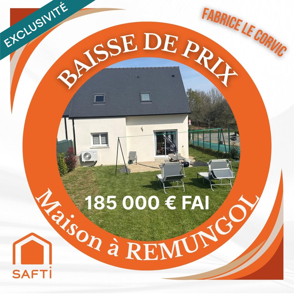 Vente Maison MAISON DE 77 M2, 3 CHAMBRES SUR TERRAIN DE 397 M2 Remungol
